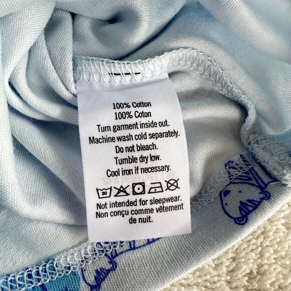 NEW💛Janie and Jack💛 Baby Bodysuit Soft Blue Tiger Print 100% Cotton 3-6 Months - Picture 3 of 4